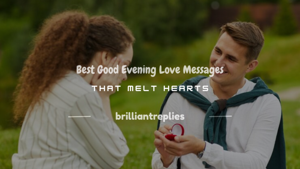 good evening love message