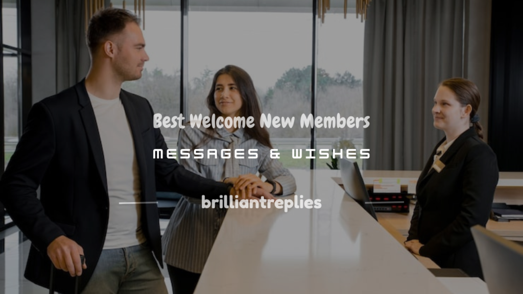 Welcome New Members