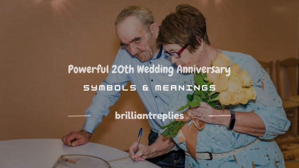 symbol of 20th wedding anniversary