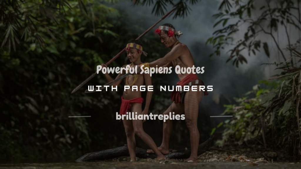 sapiens quotes with page numbers